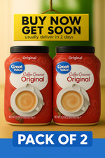 Great Value Original Coffee Creamer 35.3oz   2 Pack Non  Dairy Powder Creamer