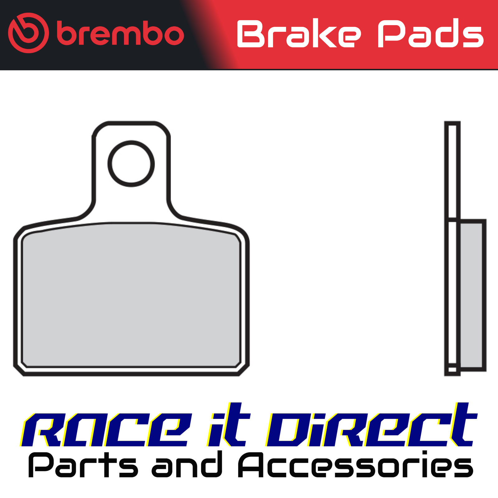 Brake Pads for SCORPA SR 280 2009-2014 Rear OG Street Brembo