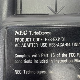 (PARTS/REPAIR) NEC Turbo Express Grafx 16 Handheld Console ONLY (Powers On)