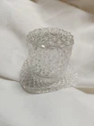 Vintage Glass Hat Small Collectible Glass Hat 3 1/2 Inch Clear