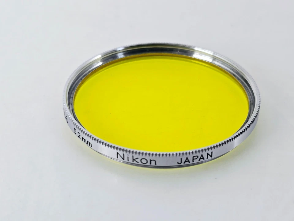 🌸[Near MINT] Nikon Y48 52mm Chrome Frame Lens Filter Yellow From JAPAN - Image 3 of 4
