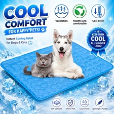 Dog Cooling Mat Pet Bed Summer Ice Pad Washable Cool Blanket For Large Dogs Cats
