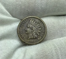 1861 Indian Head Cent Penny VF J305