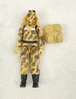 Dusty V1 G.I. Joe 1985 Hasbro Vintage Action Figure And Backpack. Swivel Arm