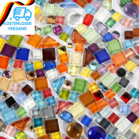 Bunte Polygon Mosaikfliesen, 500G Bunte Mosaik Bastelset, IrreguläR Mosaiksteine