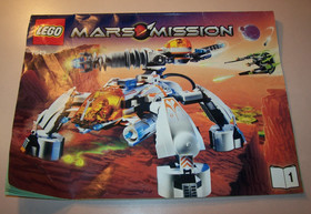 Lego Mars Mission 7649: Mt-201 Ultra-Drill Walker, Incomplete
