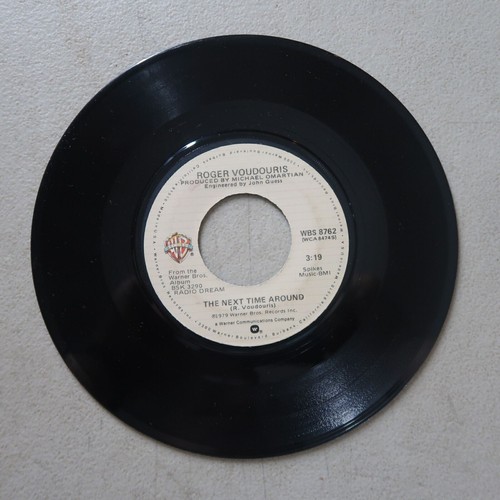 ROGER VOUDOURIS GET USED TO IT/THE NEXT TIME AROUND WARNER BRO VINYL 45 VG 20-19 - Picture 2 of 2