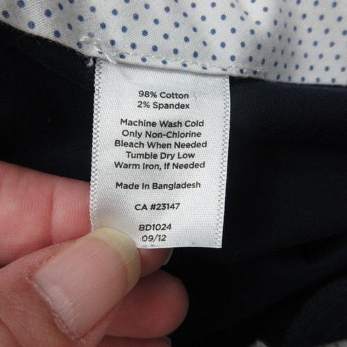 Talbots Pants Womens 6 Blue Curvy Straight Chino 31x24* - Picture 14 of 19