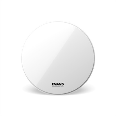 Evans EQ3 NP Smooth White Resonant Bass Drum Heads Unported, 18, 20, 22, 24