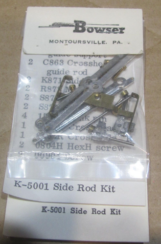 HO 1/87 sc BOWSER 5001 SIDE ROD KIT FOR K-4 PACIFIC 4-6-2 Locomotive NEW