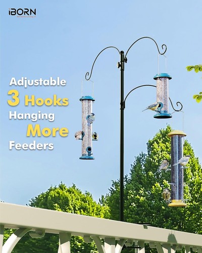Bird Feeder Hook for Deck Railing Outside Hanging for Humming Bird Feeders fo... - Picture 2 of 9