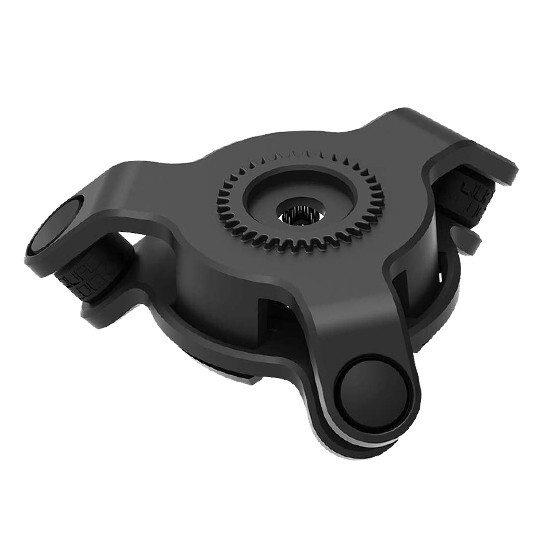 Réducteur de vibration Quad Lock noir anti-choc pour support smartphone de moto