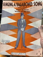 L HARRY RICHMAN 3-pack of Movie Musical Sheet Music PUTTIN’ ON THE RITZ