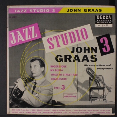 JOHN GRAAS: jazz studio 3 part 3 Decca 7'' Single 45 RPM