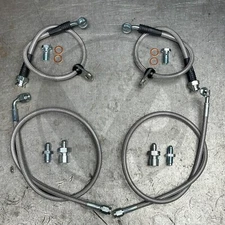 Front & Rear Stainless Steel Brake Lines Replacement Kit For 97-01 Honda CRV