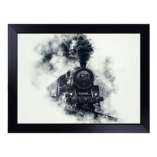 1 x Steam Train Cloud Lap Tray Bean Bag Padded TV Dinner Food Laptop Desk