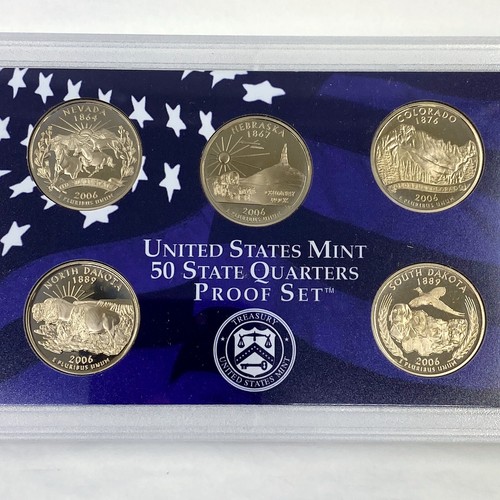2006 United States Mint 50 State Quarters Proof Set in OGP w/ COA - Picture 2 of 3