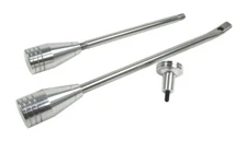 GM Steering Column Dress Up Kit Turn Signal Tilt Lever & Hazard Knob Polished Al