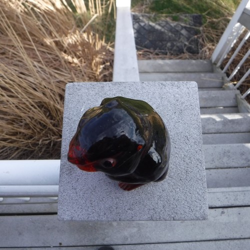 Imperial Nut Brown Glass Woodchuck Vintage 4.5 in - Picture 6 of 11