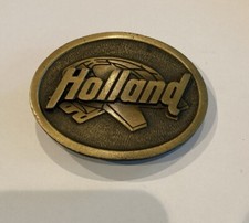 Holland VTG Brass Belt Buckle By CD Hit Made In USA