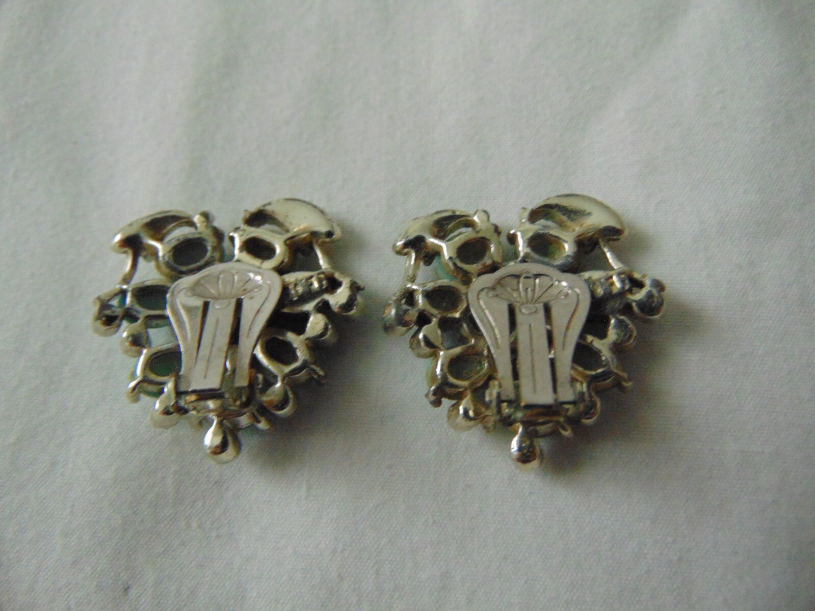 vintage Bogoff signed blue glass cabs clear cryst… - image 3