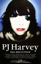 PJ HARVEY fall U.S. 2004 promotional tour poster Excellent NEW old stock