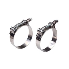 New 2pcs Stainless Steel T Bolt Clamps Clamp Id 51mm 2 Inch 48mm-56mm New 2pcs Stainless Steel T Bolt Clamps Clamp Id 51mm 2 Inch 48mm-56mm