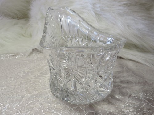GORHAM CRYSTAL LADY ANNE HEAVY WINE BOTTLE CADDY HOLDER 11.5" LONG - Picture 4 of 11