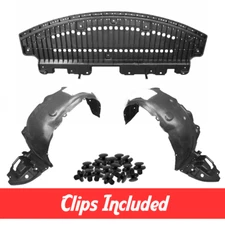 Fender Liner & Engine Under Cover Set w/ Clips For 2014-2016 Toyota Corolla