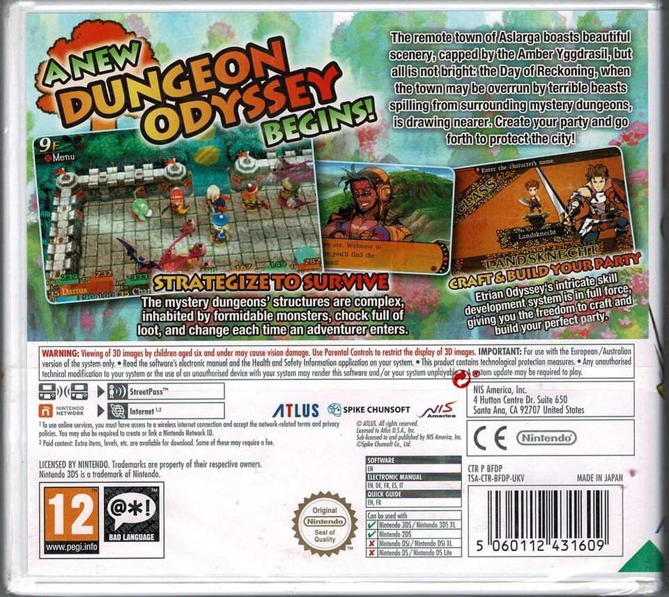 Etrian Mystery Dungeon 3DS New For European or Australian Systems ONLY - Image 2 of 4