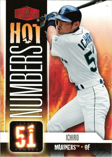 2006 Flair Showcase Hot Numbers #HN-14 Ichiro Seattle Mariners