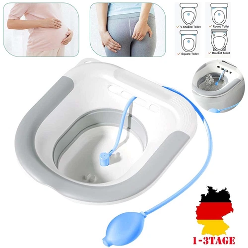 Vital Comfort Einsatzbidet, faltbares Sitzbad für die Toilette/Toiletteneinsatz - Bild 9 von 11