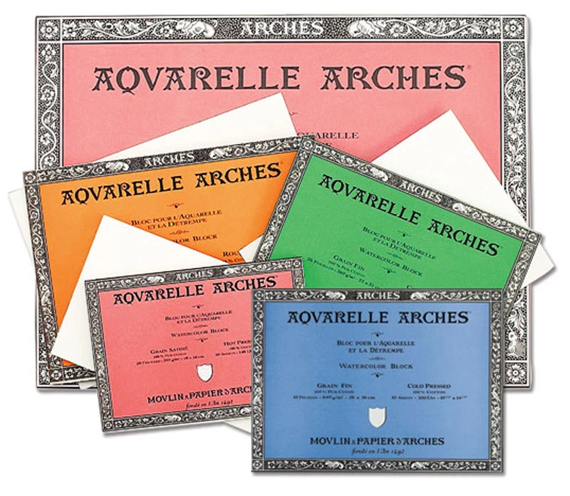 ARCHES - Bloc papier aquarelle - 185g - 20 feuilles