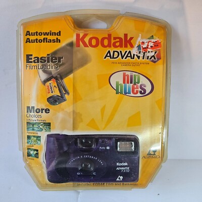 Vintage Kodak Advantix F310 APS Film Camera Purple New Sealed 