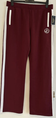 Juicy Couture Black Label wine red tracksuit bottoms brand new