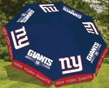 NEW YORK GIANTS NFL FOOTBALL 9 ft UMBRELLA MARKET PATIO STYLE NEW HUGE