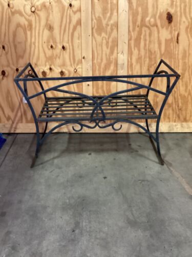 Vintage Wrought Iron Double Bench Mid-Century Modern - Picture 8 of 17