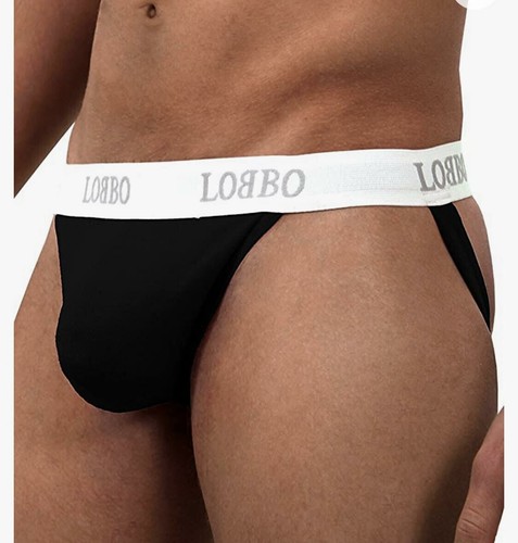 LOBBO Jock Strap 6-Pack Men’s Underwear Cotton 3XL Sexy Design Dark-Blue & Black