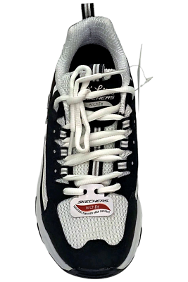 Skechers Women's D'Lites Better Me Lace-Up Sneakers Black/White | eBay