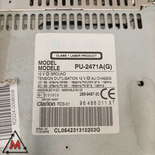 Autoradio CD 96488011XT 286-9487-30 CITROEN C3 MK1 2002-2005 usato (98008) - Foto 3 di 11