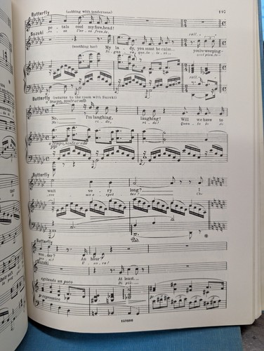 Puccini Madame Butterfly Vocal Score Franco Colombo 1954 Eng/Ital G+ 250614 - Picture 8 of 8