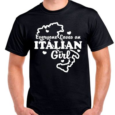 Everyone loves an Italian girl accent beautiful Italy T shirt Tee