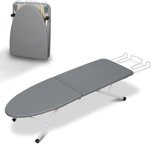 Tabletop Ironing Board,Portable Iron Board with Iron Rest, Foldable Small Ironin