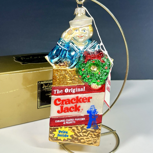 Vintage Kurt Adler Handblown Glass Ornament Cracker Jack Polonaise Collection