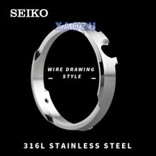 Per SEIKO Prospex Tonno SNE497 498 499 518 533 535 537 Mod Anello Lunetta Acciaio
