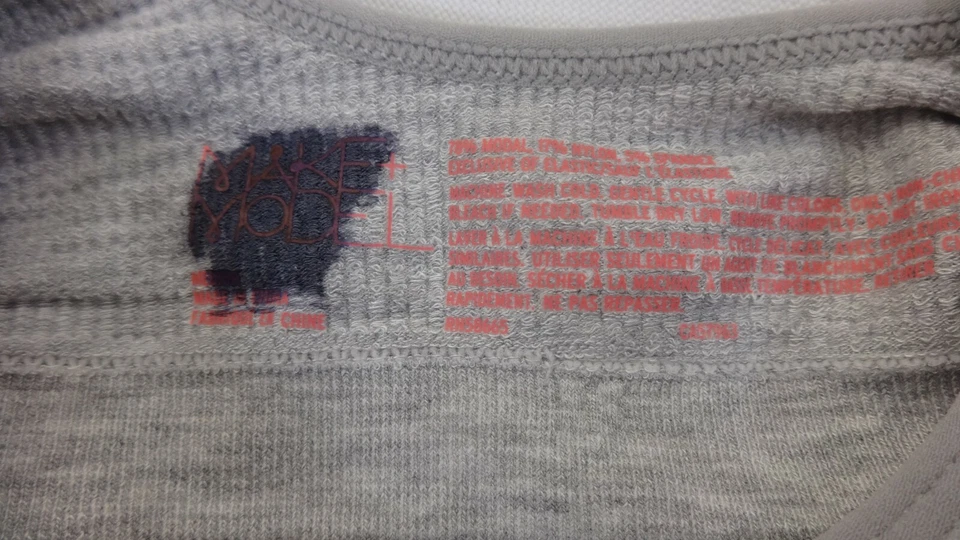 $29.99 NWOT MAKE + MODEL WOMENS GRAY THERMAL PADDED CROSS BACK BRALETTE  SIZE S - Image 4 of 4