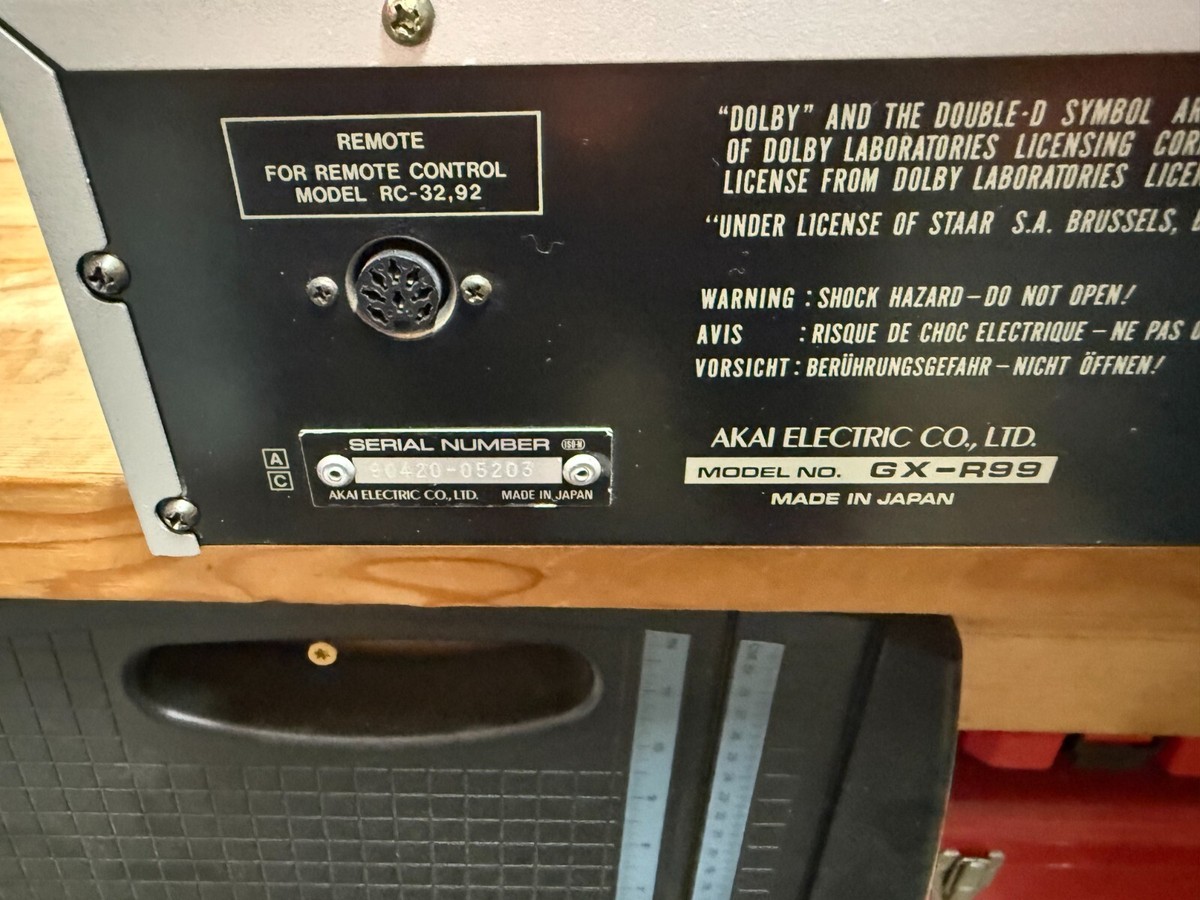 AKAI GX-R99 Cassette Deck Silver | eBay