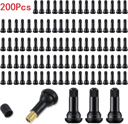 Beler 25-Pack TR413 Snap-In Tire Valve Stems - Short Black Rubber Replacement Stems For Cars - View #7