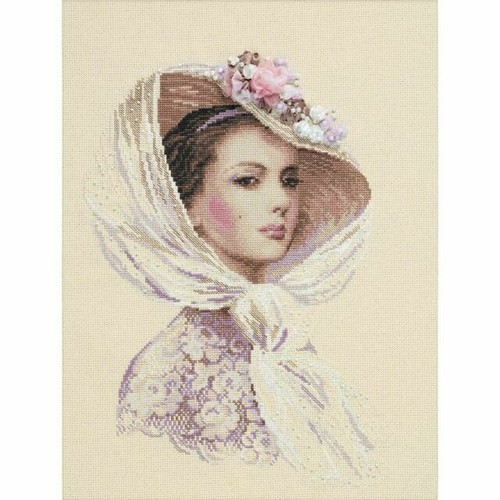 RIOLIS Counted Cross Stitch Kit 7"X9.5"-Winter Tea Time (14