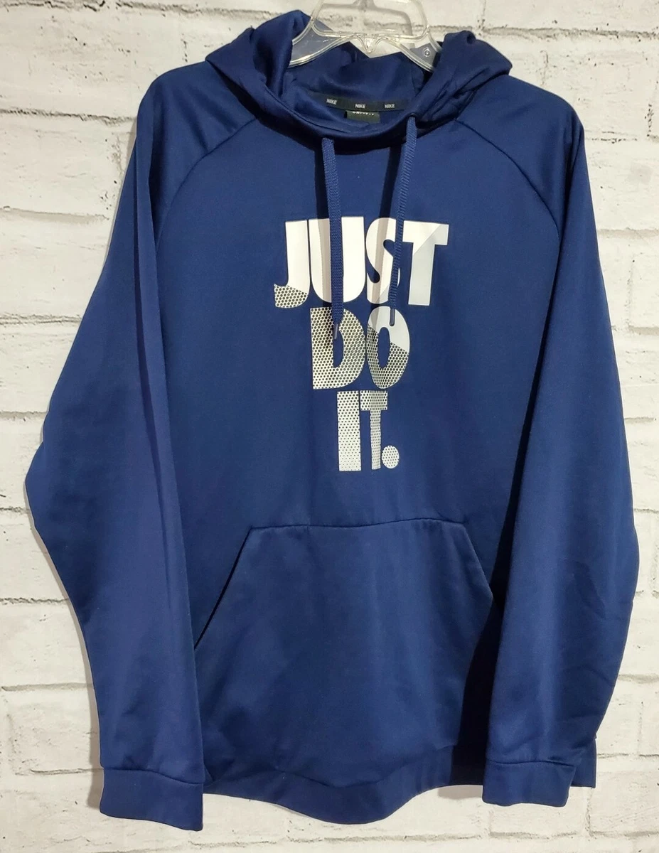 Nike just do it hoodie sale blue